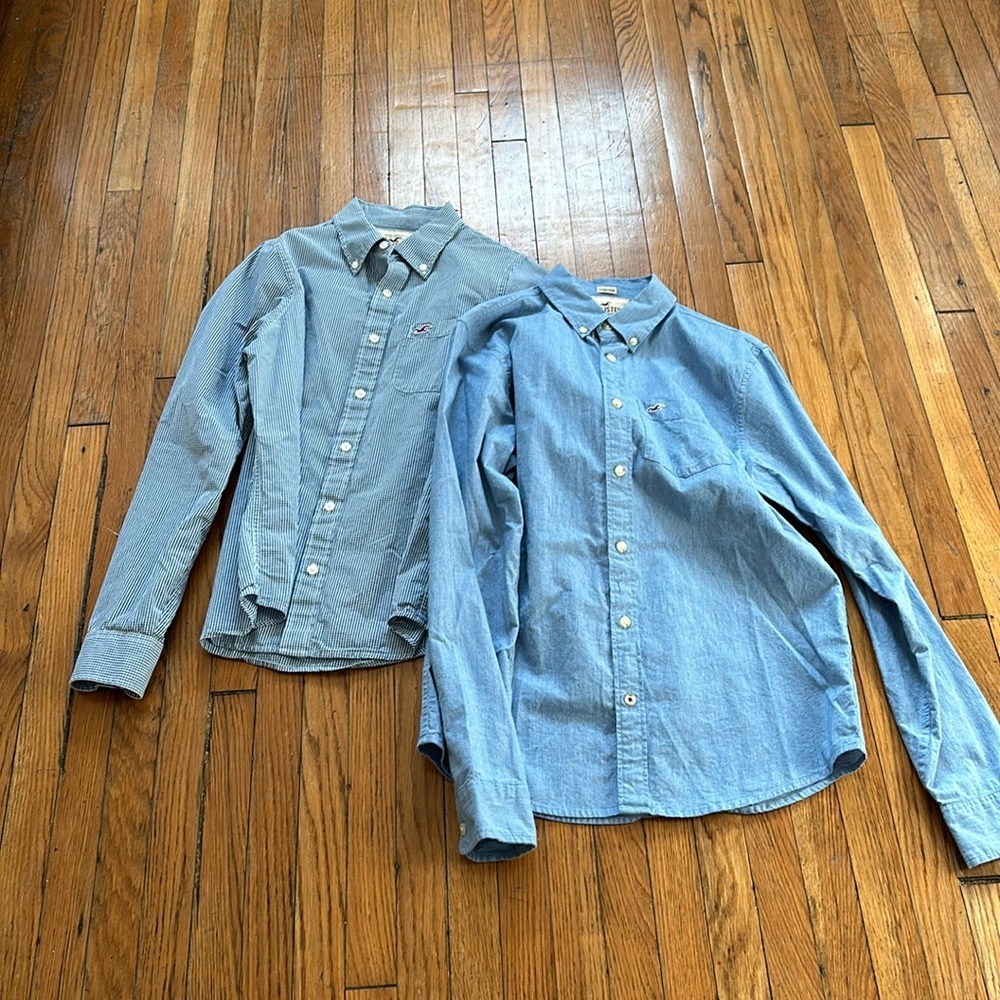 Sz M Men’s Hollister Button up Shirts Blue